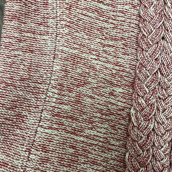Scoop NYC Red and White Knit Cardigan - Picture 3 of 5